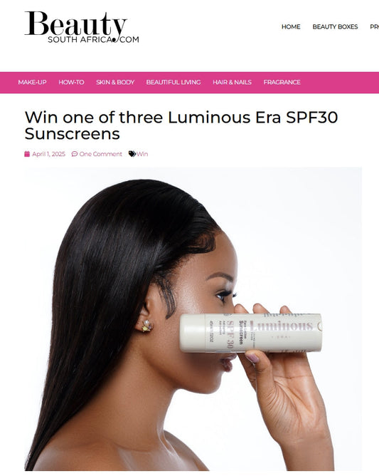 Win with Luminous Era: SPF 30 Sunscreen for Melanin-Rich Skin
